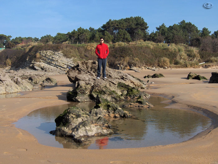 Regi en la playa de Loredo