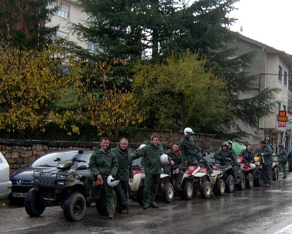 Clientes de Potestur en ruta de quads