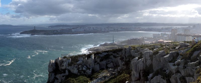 Vista de la costa de La Coruña