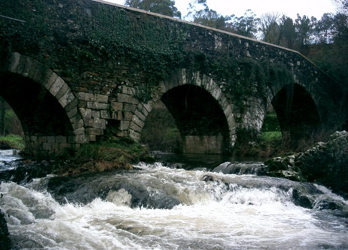 El Rio Furelos en Mellide, Galicia