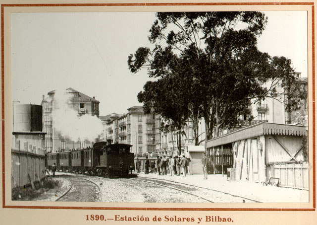 1890 - Estacion de Solares y Bilbao