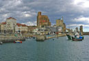 Panoramica desde el mar de Castro Urdiales - Cantabria