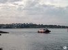 Vista de fondo de la bahia de santander