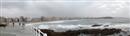 Vista panoramica de la playa de Gijon, Asturias